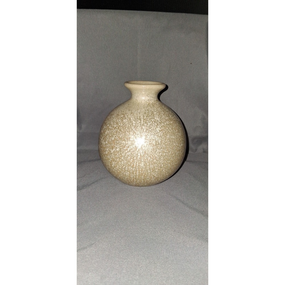 Crystalline Glazed Weed Pot Handmade Studio Pottery Vase